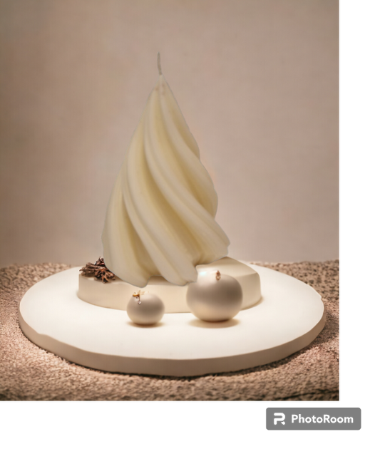 Bougie sapin de noël