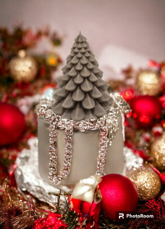 Bougie sapin de noël
