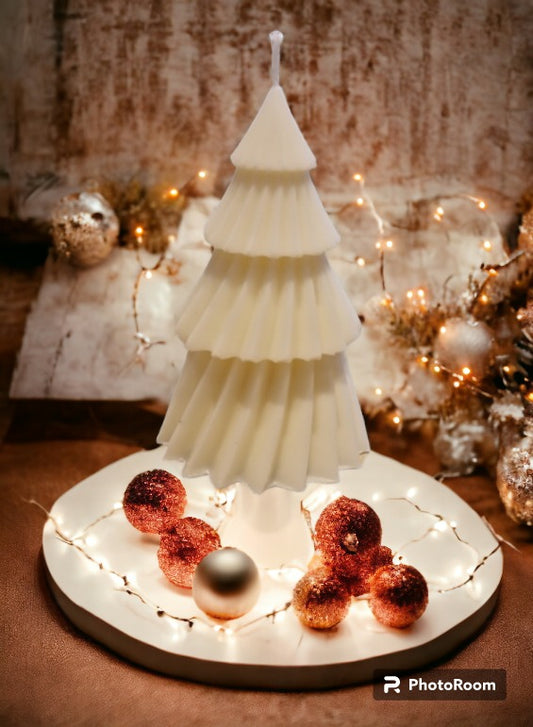Bougie sapin de noël