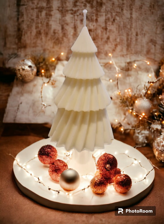 Bougie sapin de noël